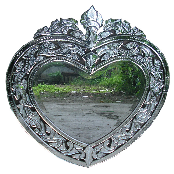 Heart Venetian Mirror Large