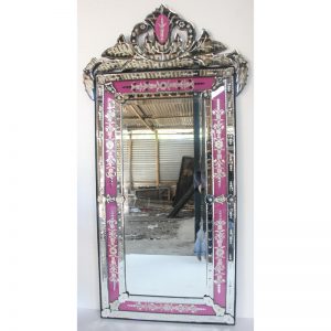 Venetian Mirror  Rectangle Pink MG 005047