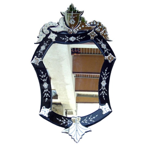 Black Venetian Mirror