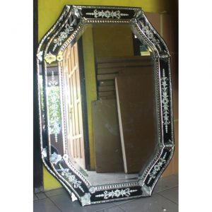 Venetian Mirror Black Ivory MG 013040