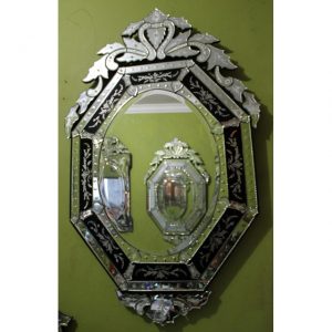 Venetian Mirror Black Della MG 013046
