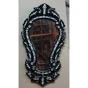 Venetian Mirror Black Bernadine MG 013050