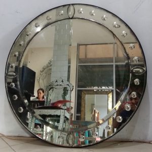 Antique Round Mirror