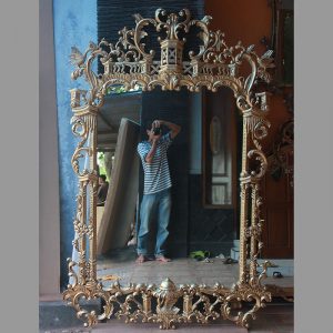 Wooden Frame Mirror Alfian MG 030012