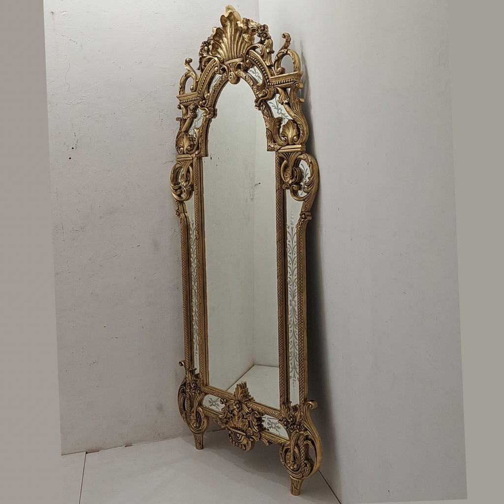 MG 030115 Wooden Mirror Wall Glaze Overall 220 cm x 100 cm – Classic decorative mirror mirror premium quality glass with ornate frame handcrafted in Indonesia