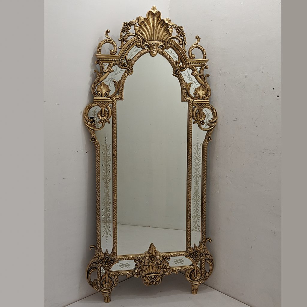 MG 030115 Wooden Mirror Wall Glaze Overall 220 cm x 100 cm – Artisan decorative mirror mirror premium quality glass with ornate frame handcrafted in Indonesia