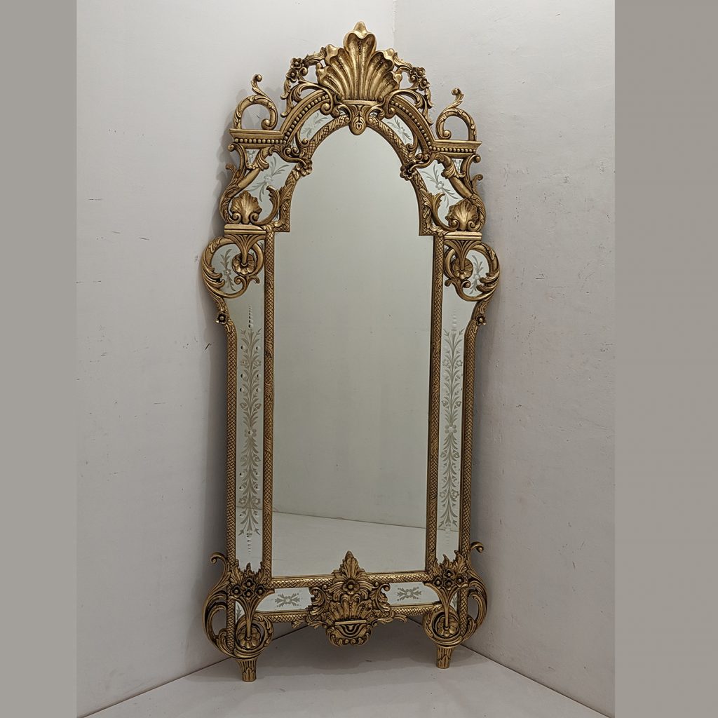MG 030115 Wooden Mirror Wall Glaze Overall 220 cm x 100 cm – Handcrafted decorative mirror mirror premium quality glass with ornate frame handcrafted in Indonesia