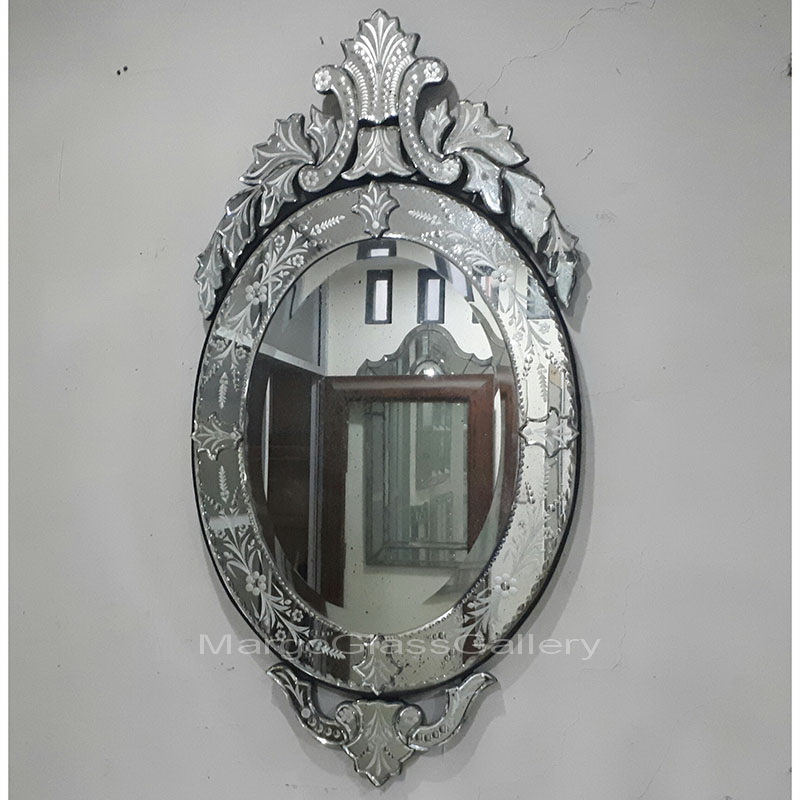 Antique Venetian Mirror Oval