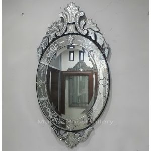 Antiqued Mirror Oval Raja MG 014326