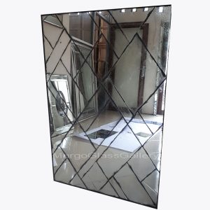 Antiqued Wall Mirror Rectangle MG 014338