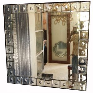 Antiqued Mirror Rectangle Bubble MG 014347