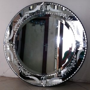 Venetian Mirror Round Farfala MG 080014