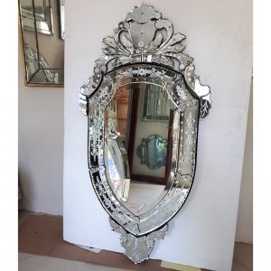 Venetian glass mirror ruby MG 080017