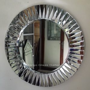 Art Deco Mirror Sunburst Rosa MG 004138