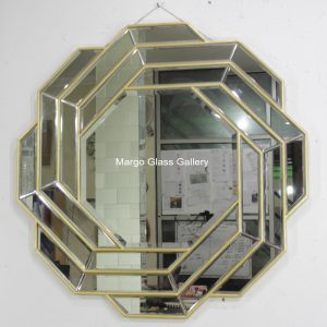 Wall Mirror Deco Octagonal with Gold Frame MG 004563