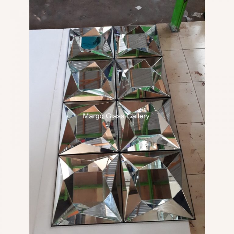 Geometric Wall Mirror Square MG 004564 = 1 pcs » Mirrors Glass Gallery