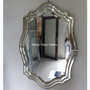 Modern Wall Mirror Oval MG 004575 Gold Frames