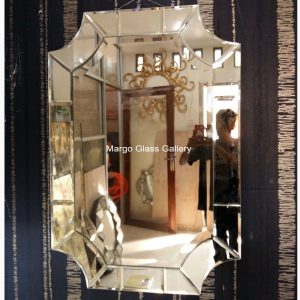 Modern Wall Mirror Beveled Dhelisa MG 004583