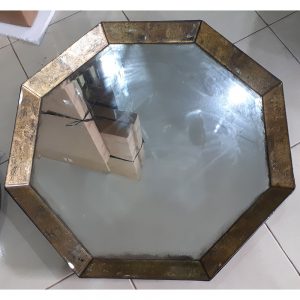 verre eglomise gold mirror