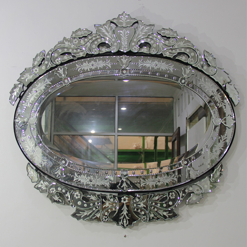 Venetian Mirror Oval Landscape