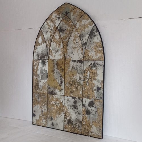 MG 018004 Verre Eglomise Wall Mirror Gold Uk 122 x 77 cm – Premium eglomise mirror silver eglomise glass handcrafted in Indonesia