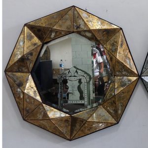 verre eglomise gold