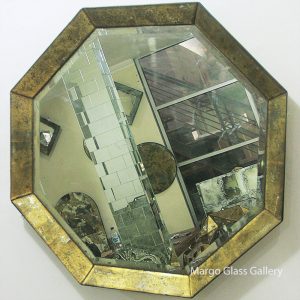 Eglomise Mirror Octet Gold MG 018020 = 1 pcs