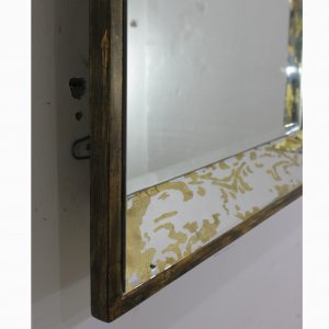 Etched Wall Mirror Gold