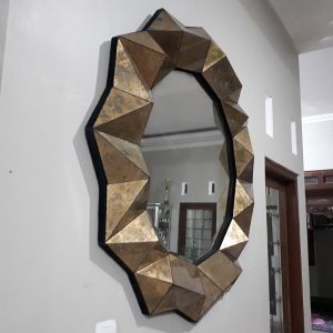 verre eglomise gold mirror