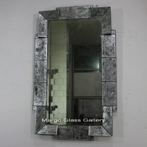 eglomise mirror silver