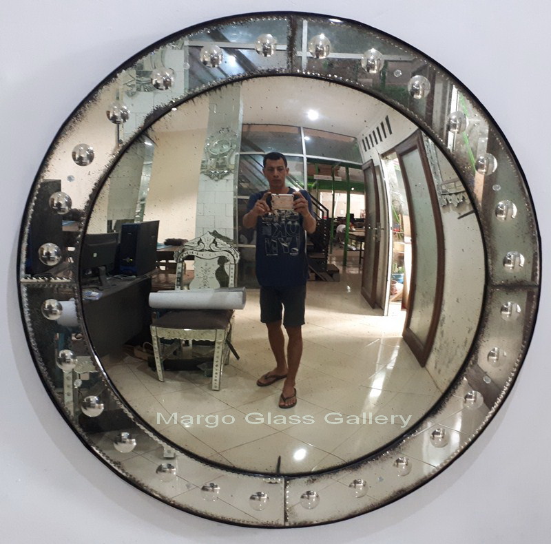 Antique Convex Mirror Bubble