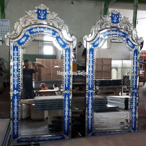 MG 050033 210x100cm BLUE VENETIAN MIRROR