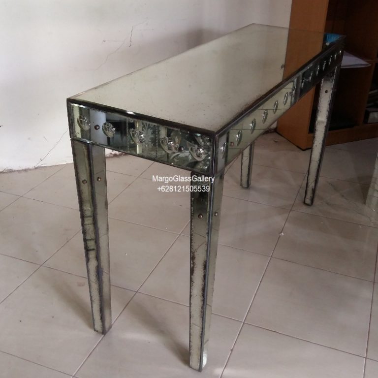 Antique Mirror Console MG 014043 Bubble » Mirrors Glass Gallery