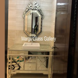 Mirrored Furniture MG 006204 Wash Table Cabinet