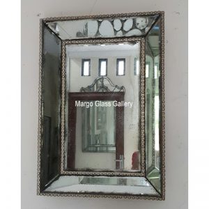 Antiqued Mirror Rectangle Bubble MG 014319