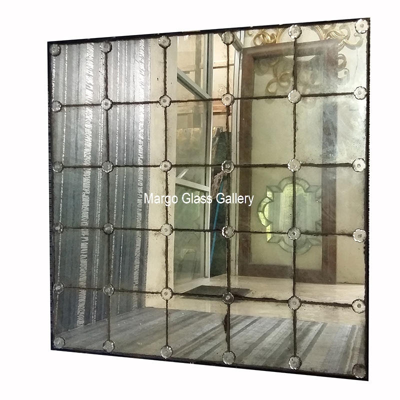 antique mirror wall panels