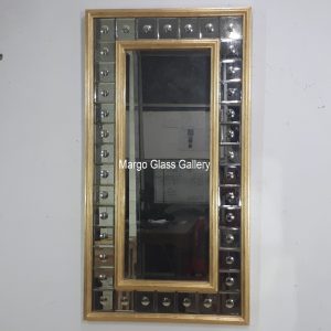 Rectangle antique mirror MG-030060 wood frame
