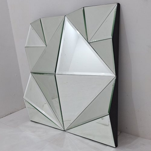 MG 004159 3D Wall Mirror Square 80×80 – Classic decorative mirror mirror premium quality glass with ornate frame handcrafted in Indonesia