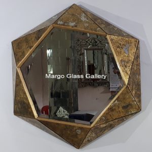 Verre Gold wall Mirror Geometric MG 018044