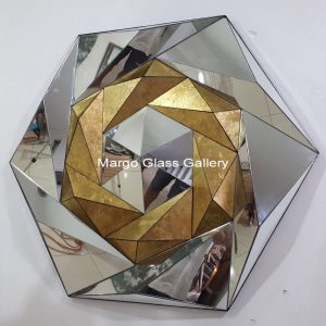 Geometric Wall Mirror Gold MG 004604