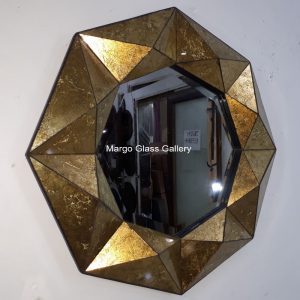 MG 018059 Gold Leaf Mirror 3D