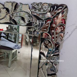 MG 080065 Venetian Mirror Square Full carved 80×80 100×100 120×120