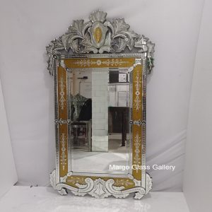 Venetian Mirror Rectangle Gold MG 080082