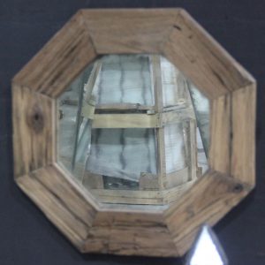 Rustic Teak Wood Frame Octagonal MG 019006