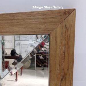 MG 065017 bevel mirror wajik frame jati natural 150x90cm