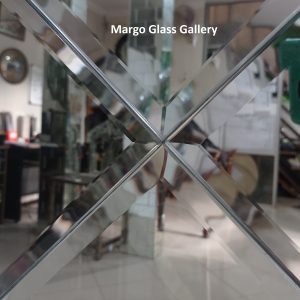MG 065017 bevel mirror wajik frame jati natural 150x90cm