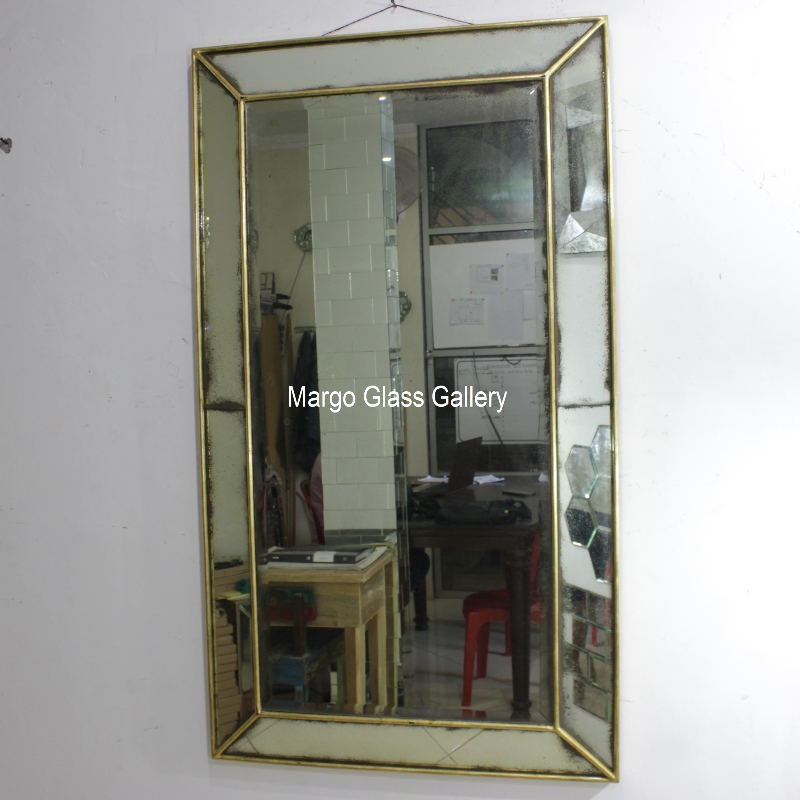 Antique mirror glass