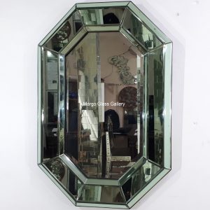 MG 004601 Octagonal Green Mirror Owen – Handcrafted decorative mirror mirror premium quality glass with ornate frame handcrafted in Indonesia