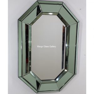 Octagonal Green Wall Mirror MG 004601