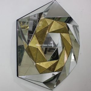 MG 004604 Octagon Gold Mirror DHD – Artisan decorative mirror mirror premium quality glass with ornate frame handcrafted in Indonesia